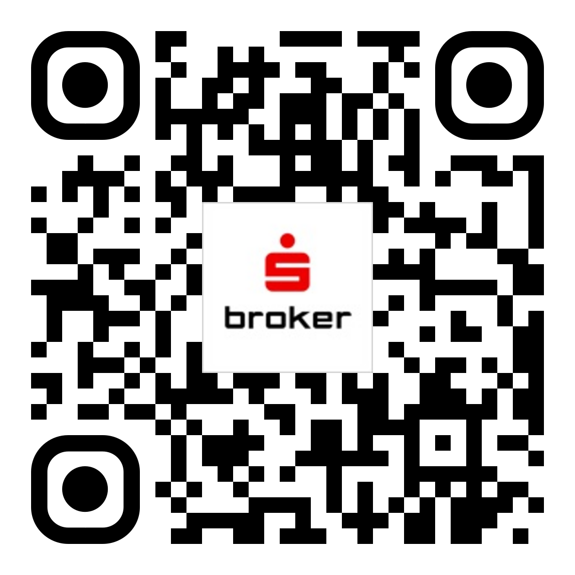 QR Code zur S Broker App im App & Play Store