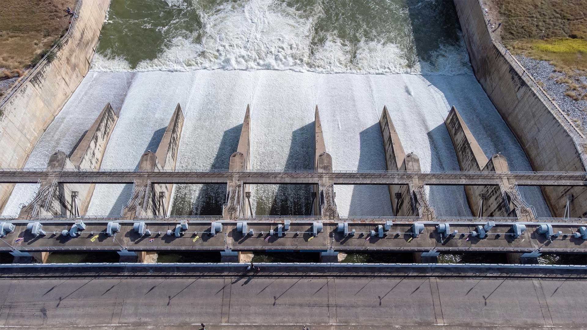Wasserkraftwerk. 