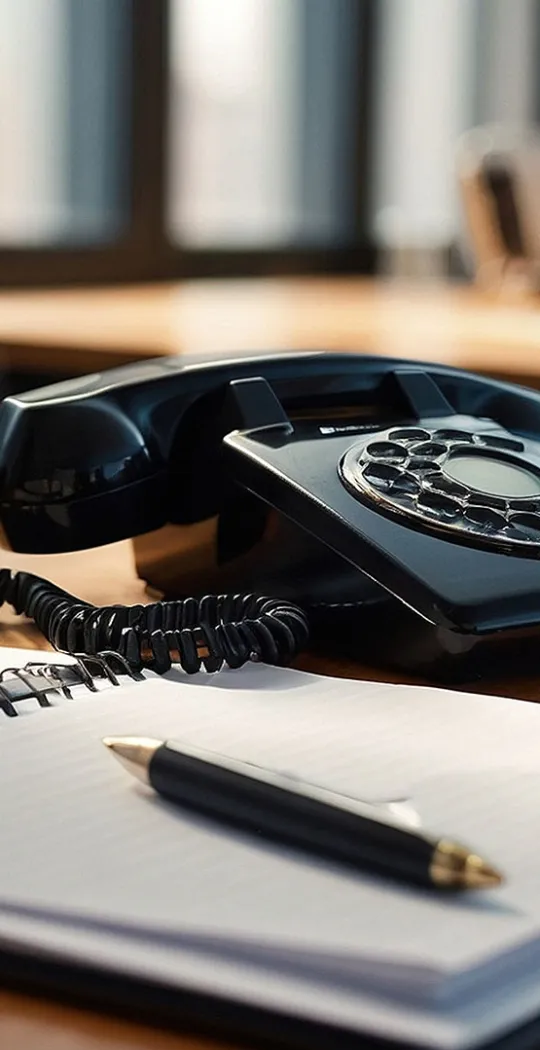 Telefon mit Wählscheibe.