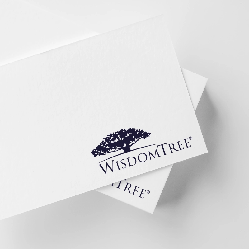 Wisdom Tree Logo auf Business Card.