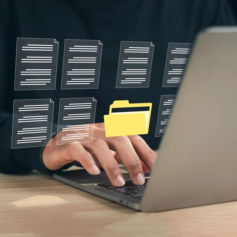 Person an Laptop. Person an Laptop.